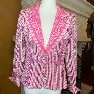 True Meaning jacket with contrast fabrics